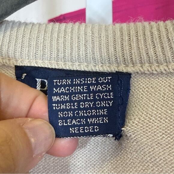 Par Four Sportswear, Vintage Cream V-Neck Sweater. Size 2XL. Excellent cond! - Picture 5 of 6